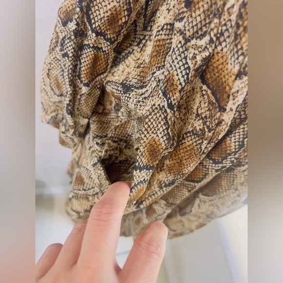 Zara snake print dress size medium has pockets NWT - Picture 8 of 16